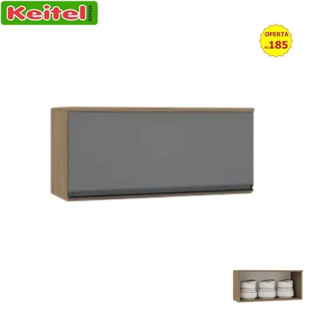 Aéreo 70 cm 1 porta Diana Avelã / Cinza