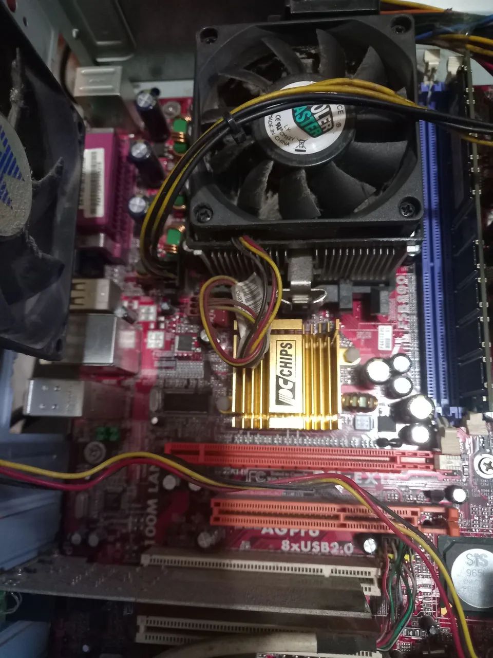 Placa  A31g v.1.1 com 2g de memória,cooler e processador  - Foto 3