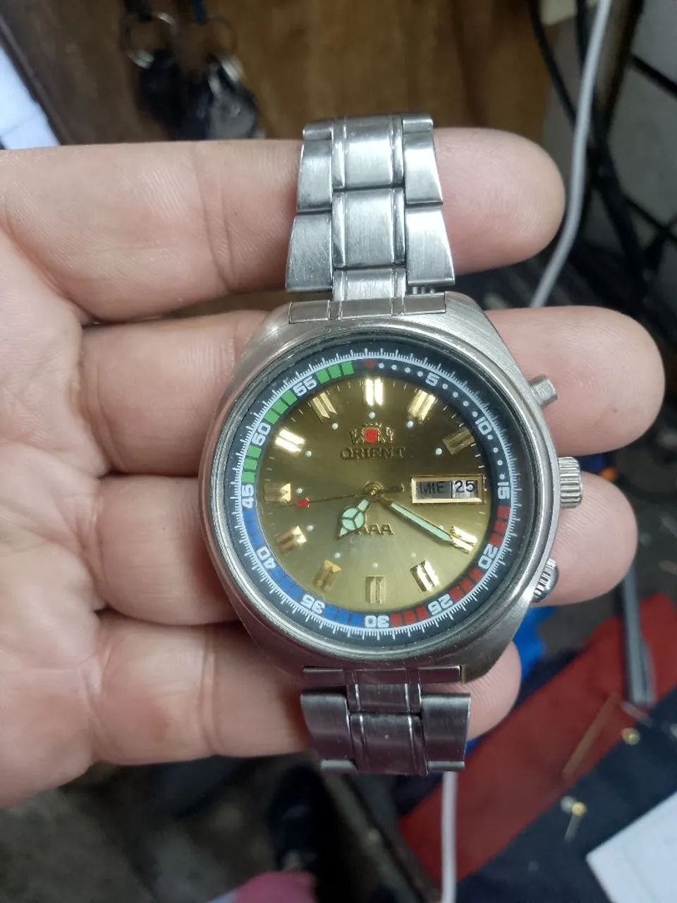 Relógio orient automitico