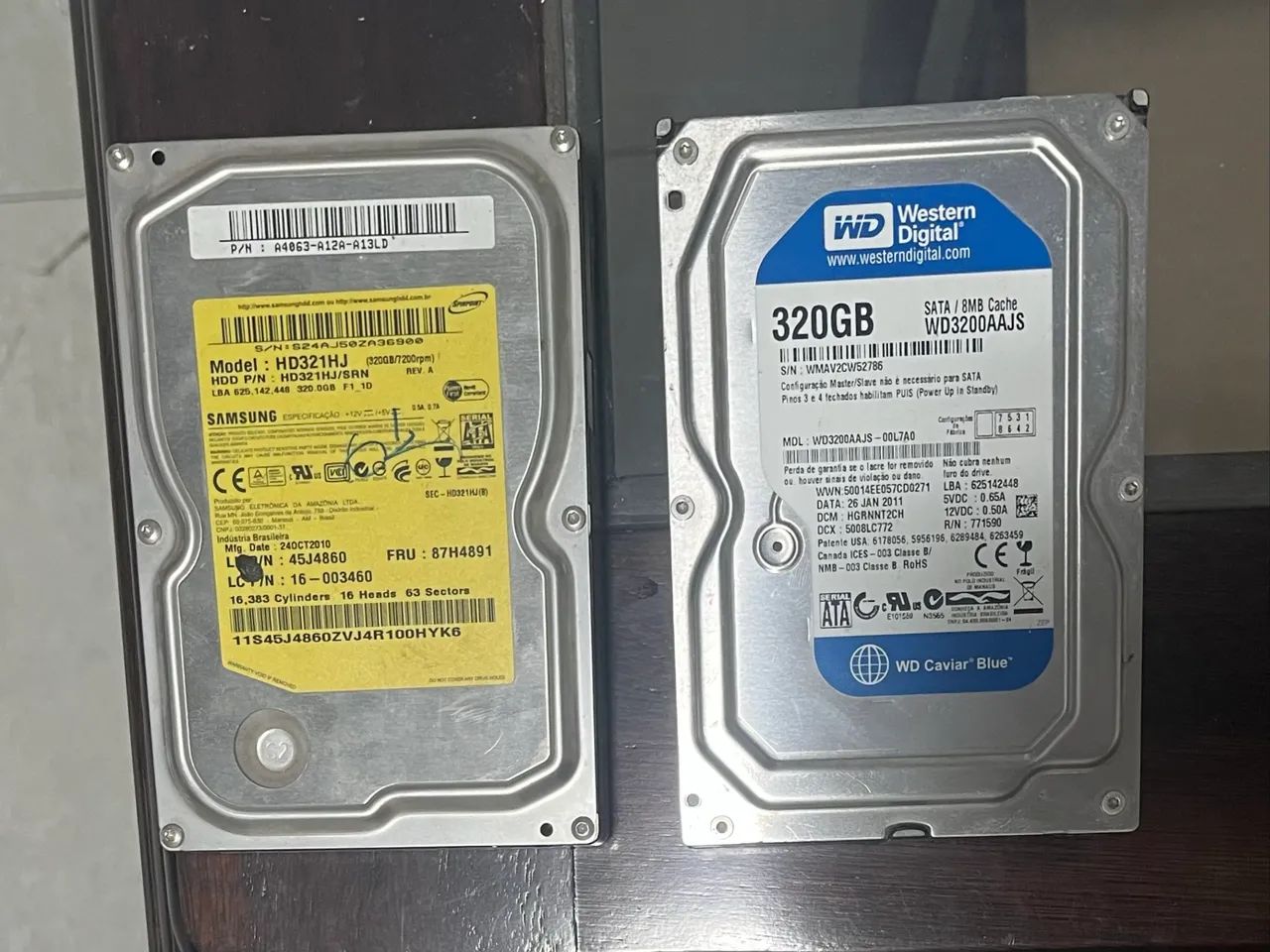 2 HDD 320 GB