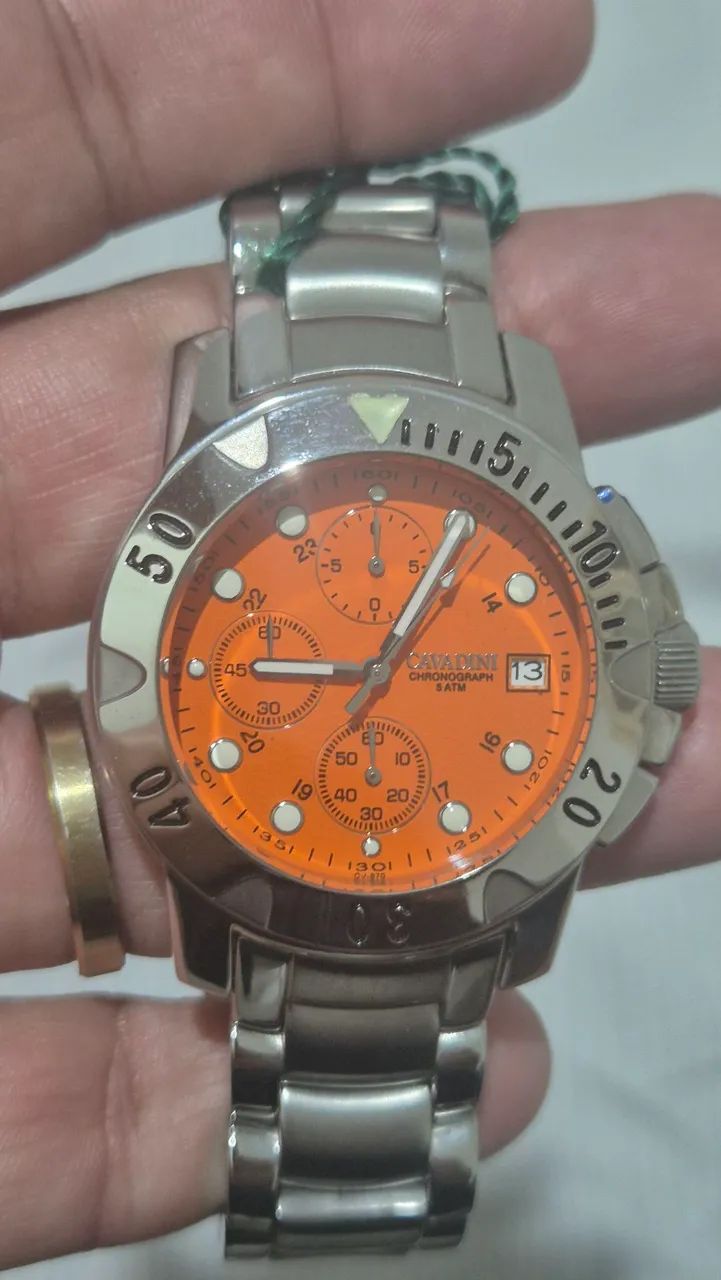 Relógio CAVADINI ITALIANO  SCUBA  CRONÓGRAFO   -   SEM USO/COM ETIQUETA AINDA  - Foto 4