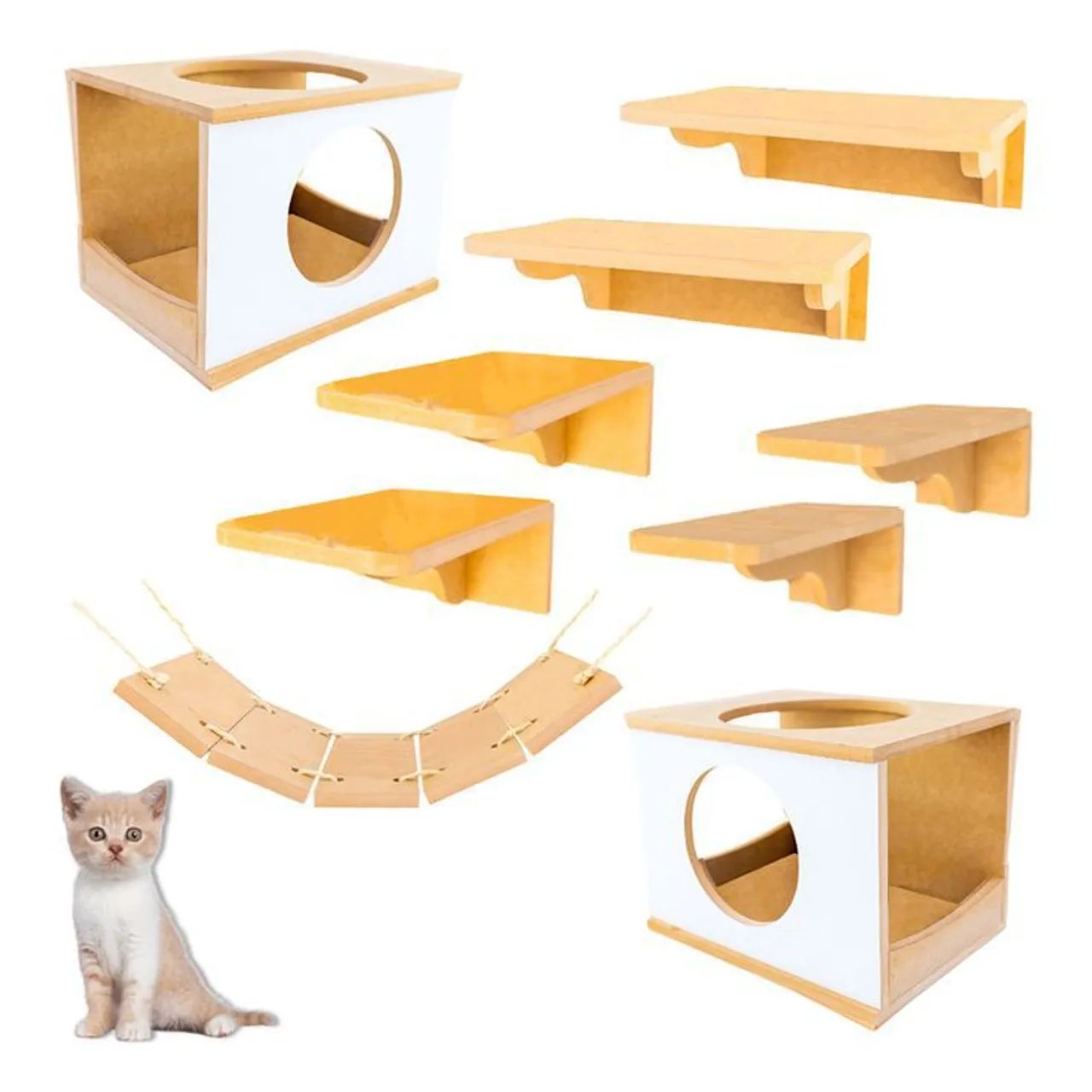 Nicho para gatos prateleira playgrounds - Foto 2