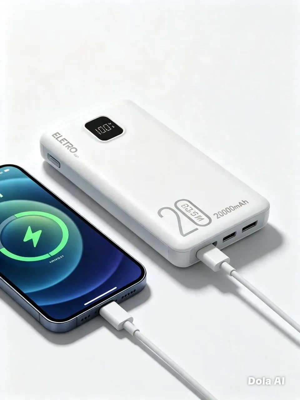 Power Bank 20000mAh 4 cargas completas no celular  - Foto 4