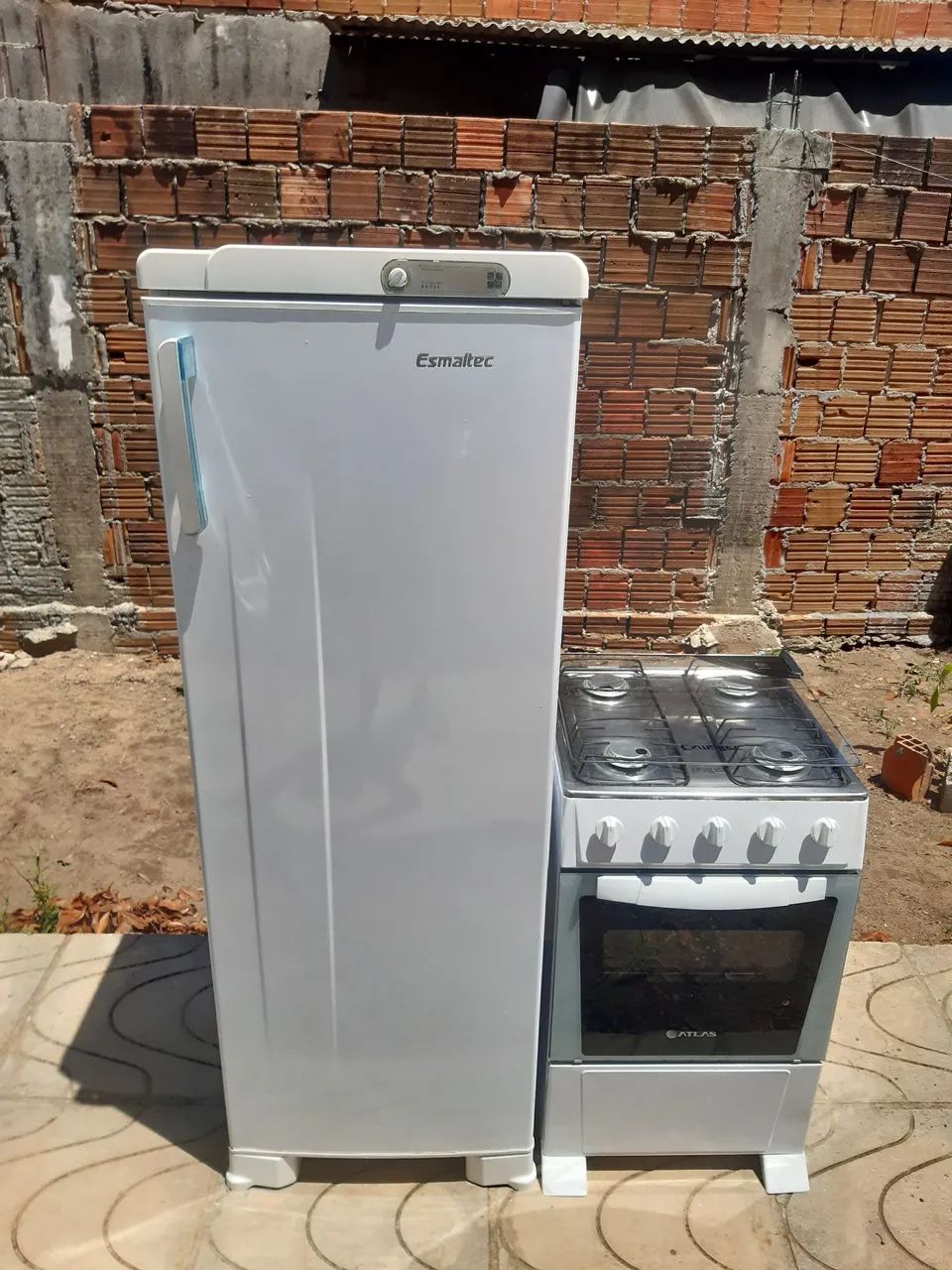 Kit geladeira Esmaltec e fogão Atlas top entrega grátis pra toda João Pessoa 