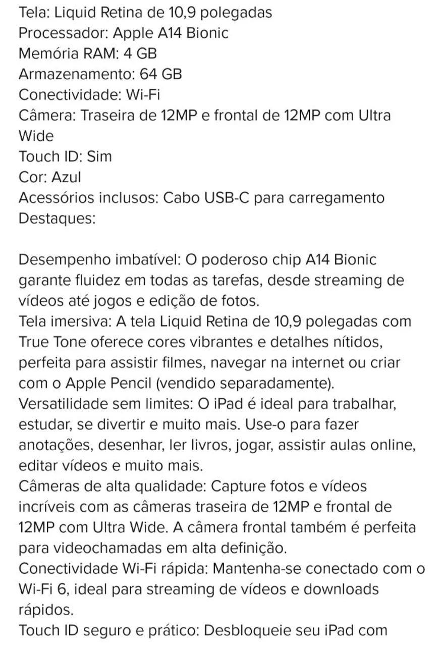 iPad 10 geração Novo com teclado e caneta - Foto 4