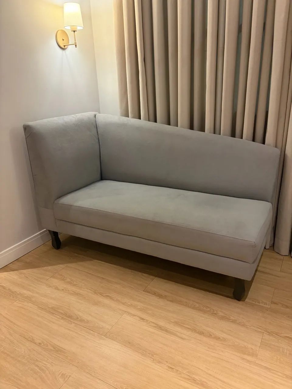 Sofá recamier cinza  - Foto 2