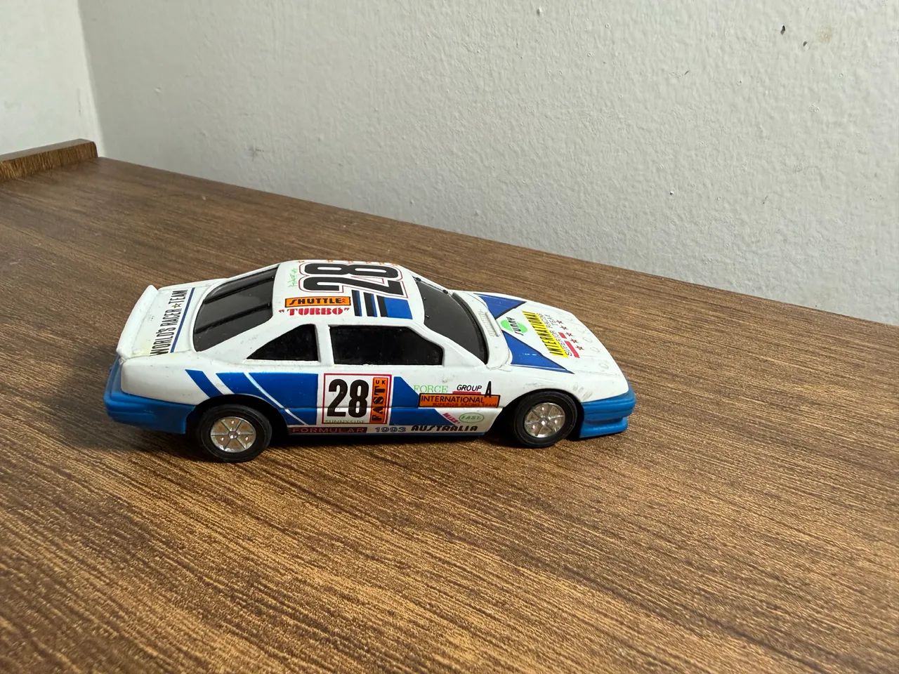 Carro de corrida Nascar ano 1990 ferra miniatura 