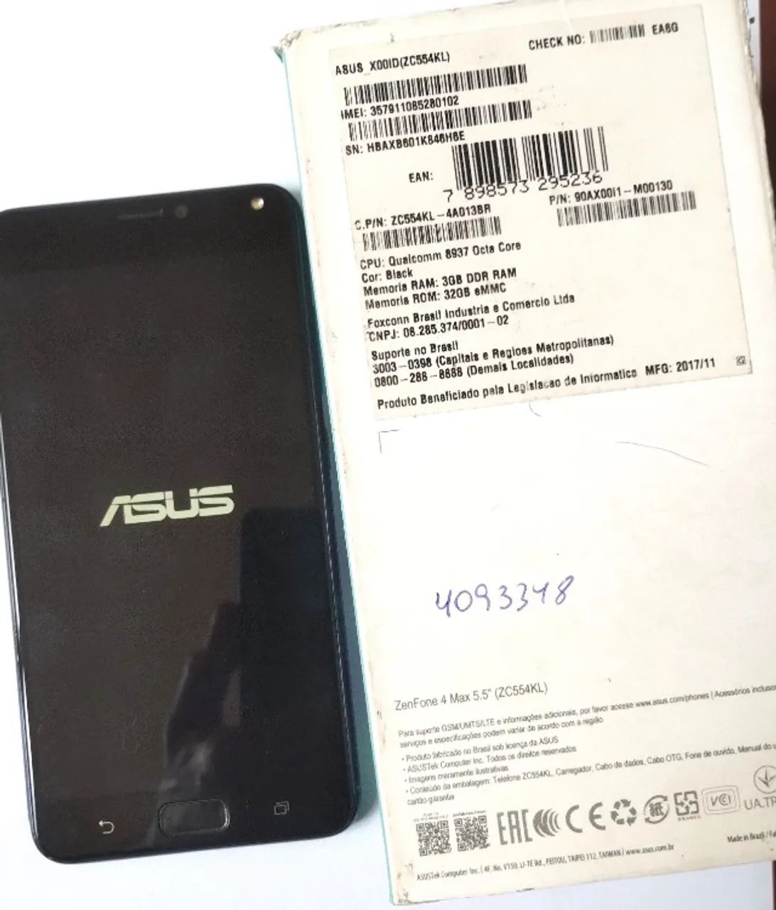 celular asus zenfone 4 max 32 gb zc554kl - usado - Celulares e