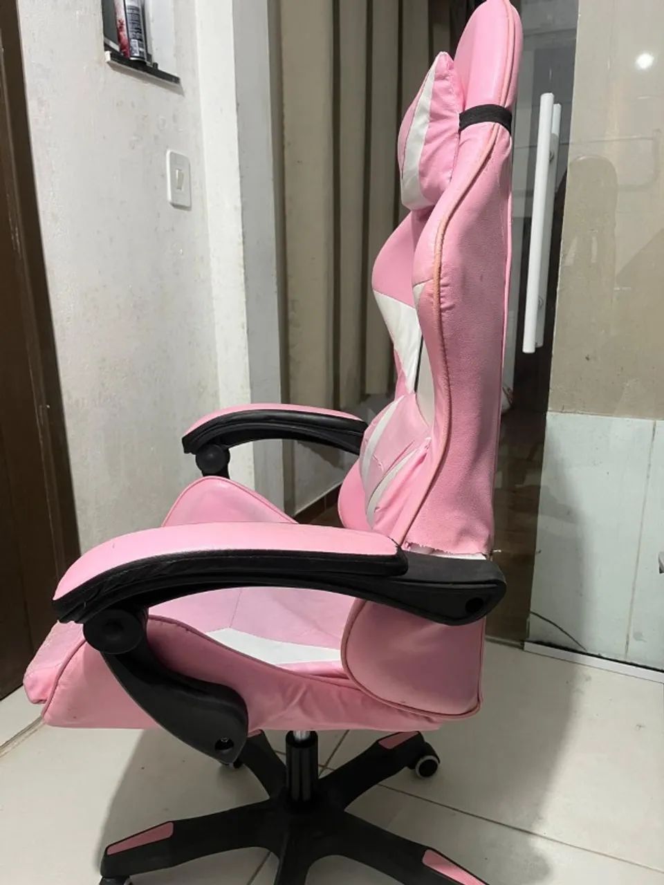 Cadeira Gamer Rosa - Foto 3
