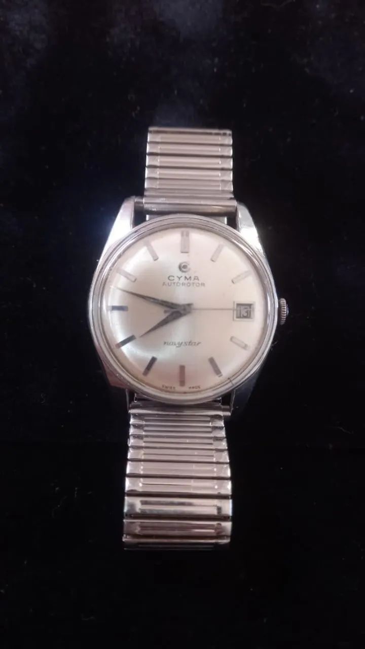 Relógio Cyma Modelo Navystar Autorotor (Date)