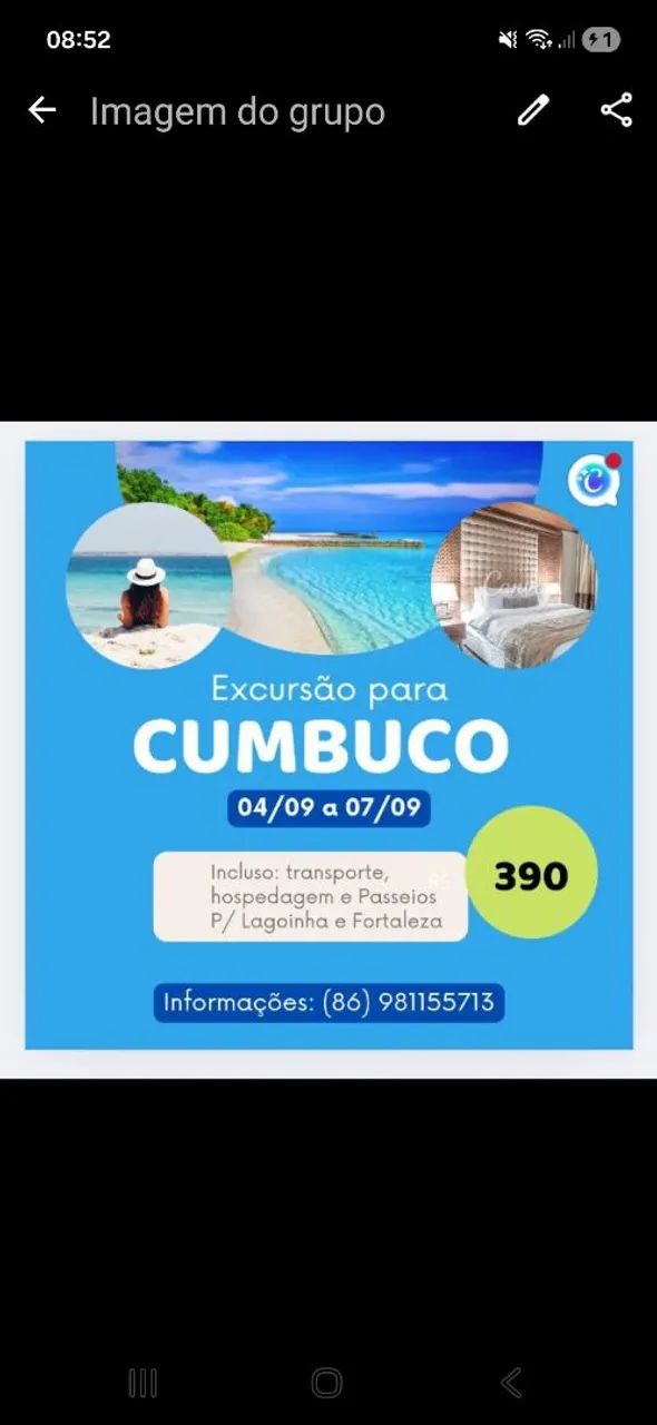 Viagem turística 