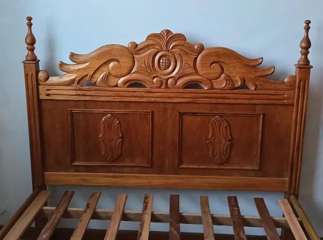 cama de casal madeira maciça - Foto 3