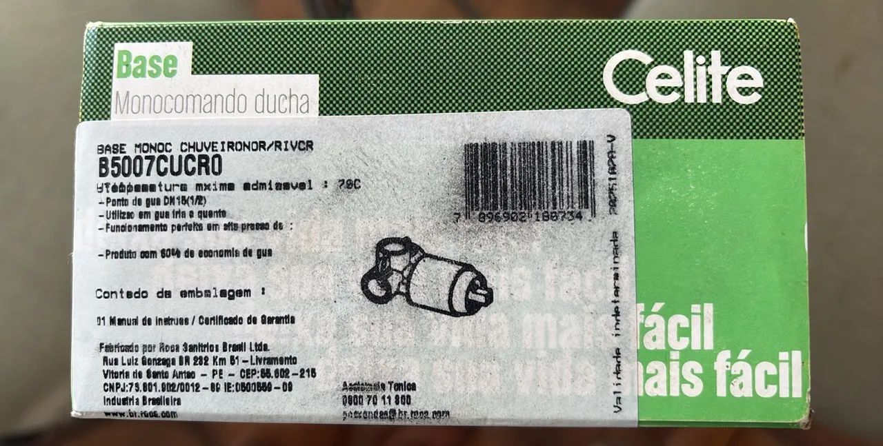Base monocomando ducha