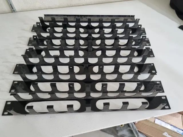 Organizador de cabos para rack 19 polegadas