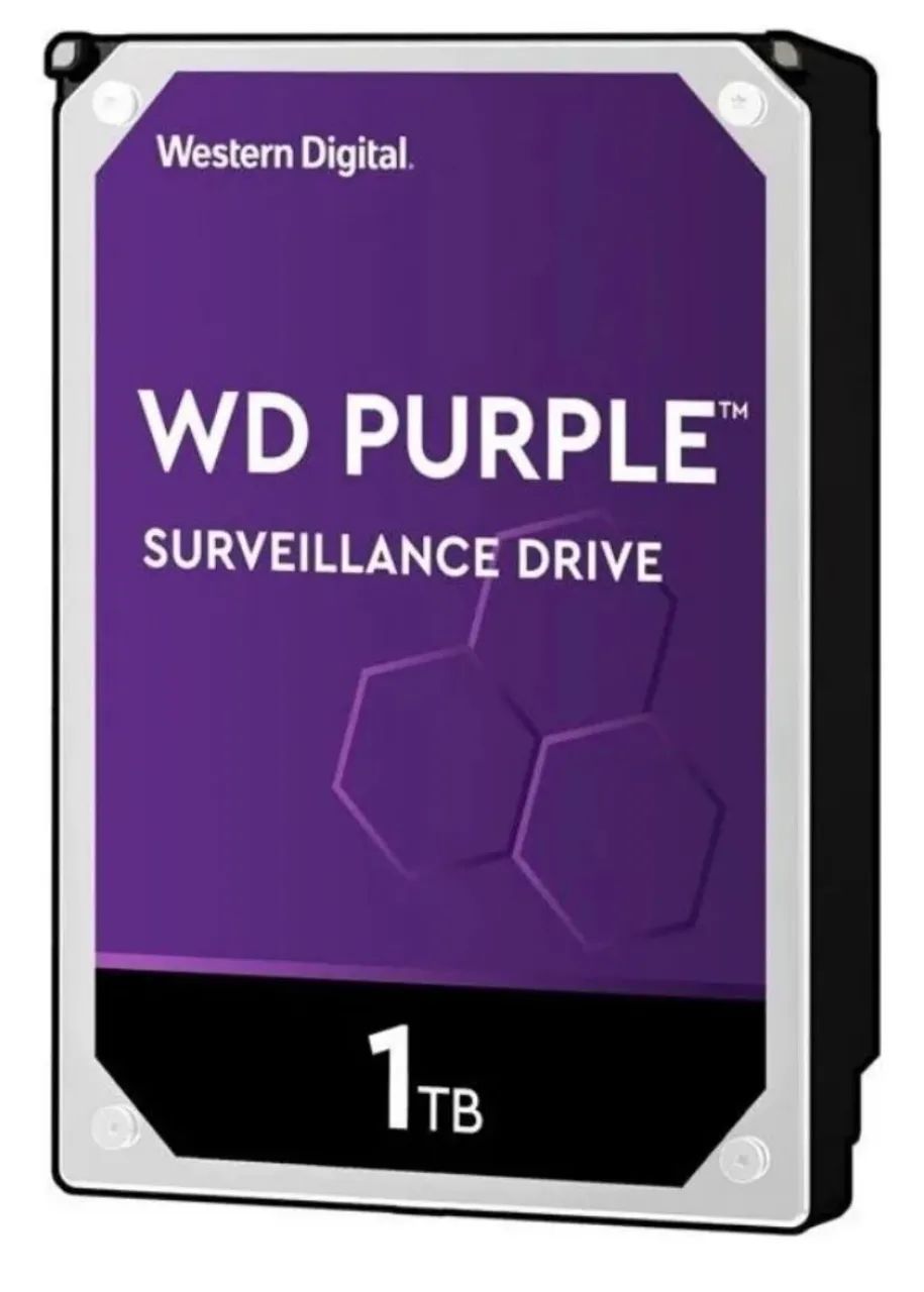 Hd De 1 Tera Sata Para Cftv Purple Western Digital Intelbras Cor Roxo - Foto 2