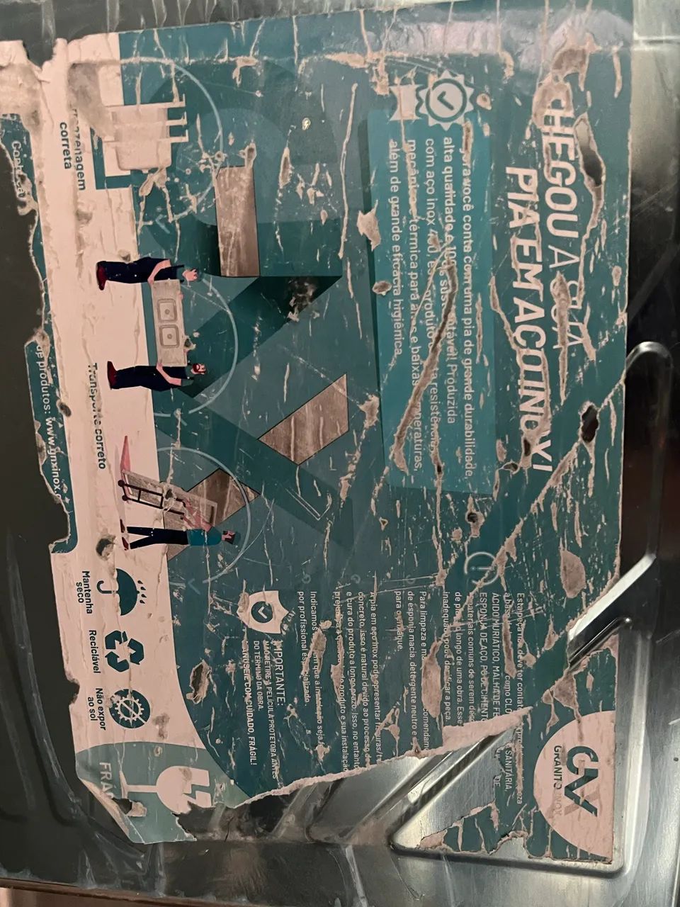 Pia de inox (NOVA) 