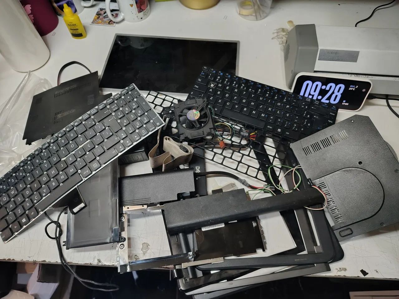 Lote com 14 sucatas de Notebook+ 6 telas - Foto 5