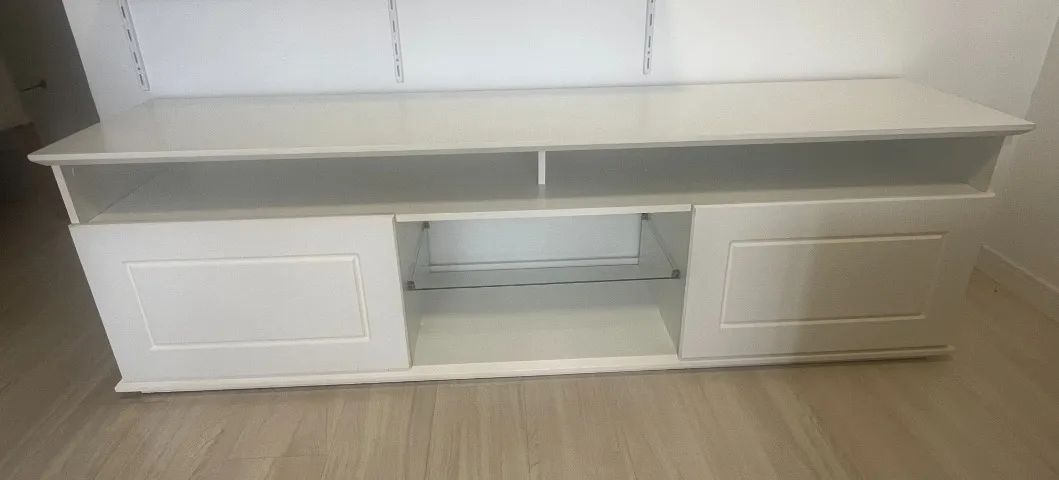 Rack branco para TV - 180 x 40 cm - Foto 3