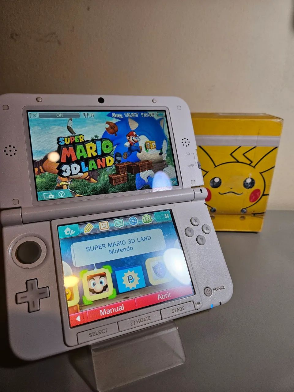 Nintendo 3DS XL Pikachu | Na Caixa Serial Batendo | Com Detalhes - Foto 5