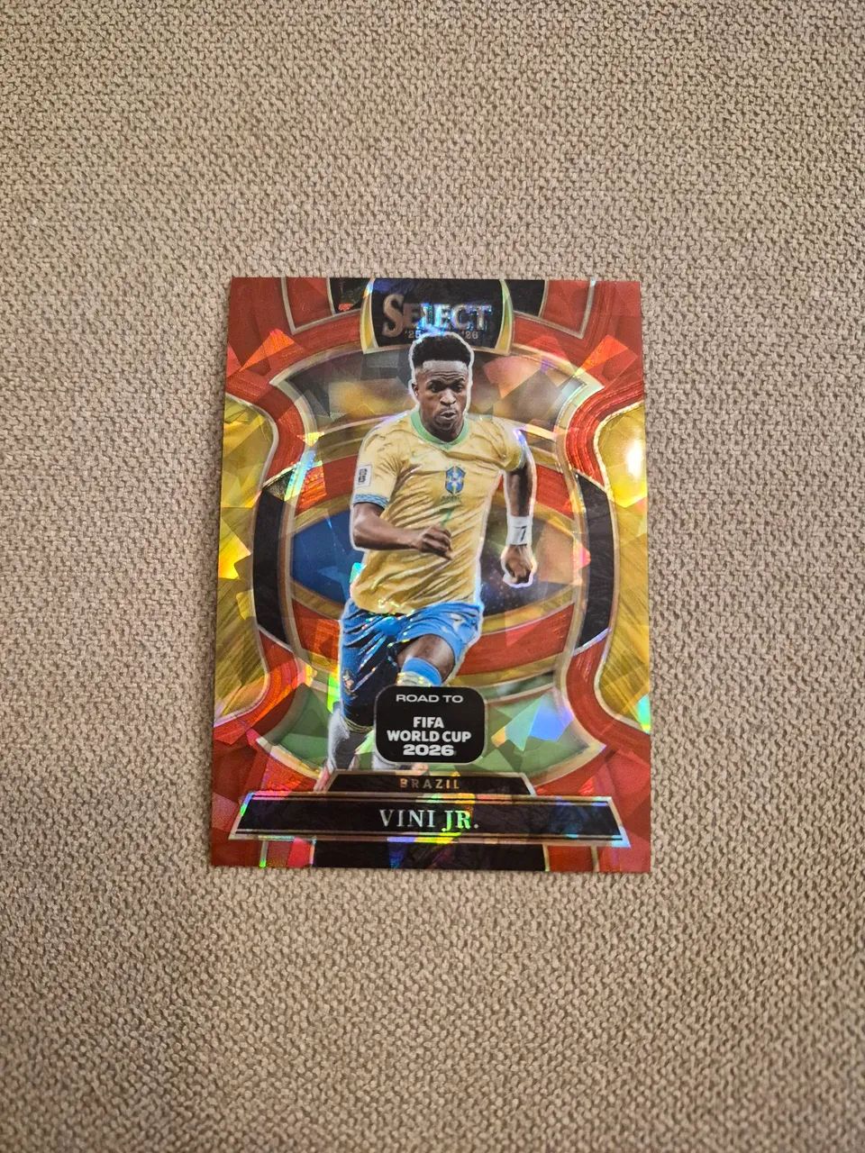 Card Vini Jr Panini Select World Cup 2026 - Orange Mojo Terrace #99