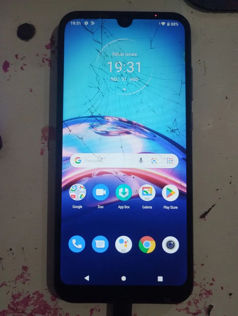 Moto e6i quebra galho