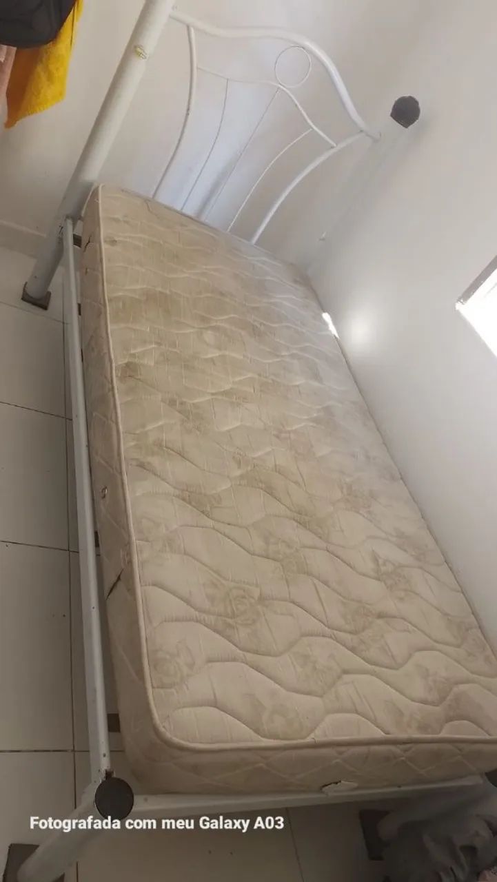 Cama tubular solteirão 
