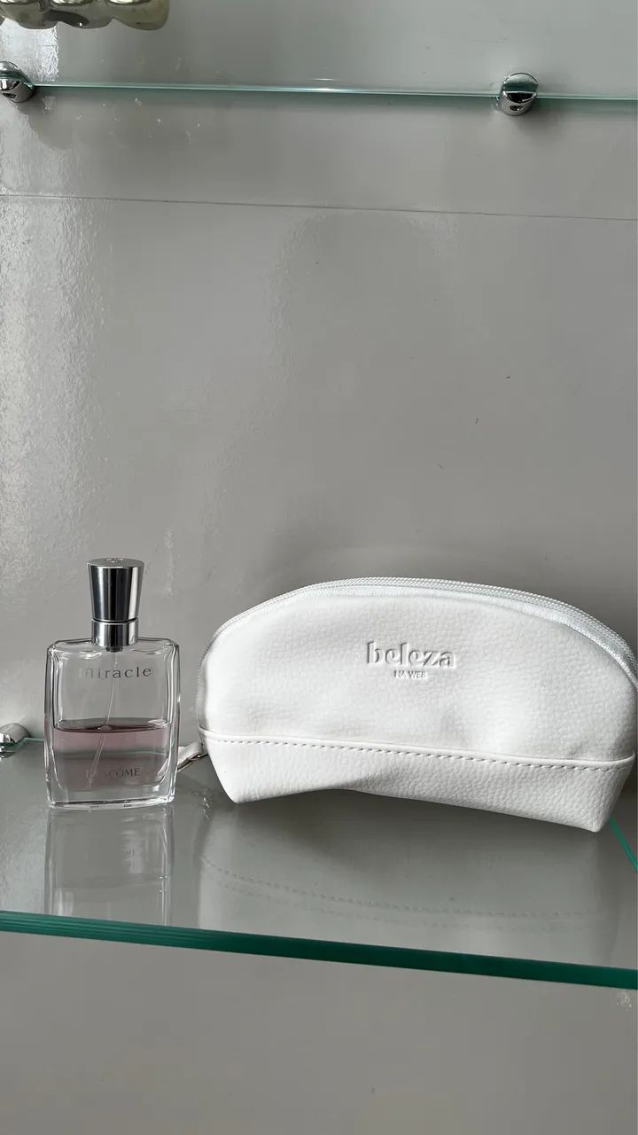 Kit perfume miracle + necessarie branca