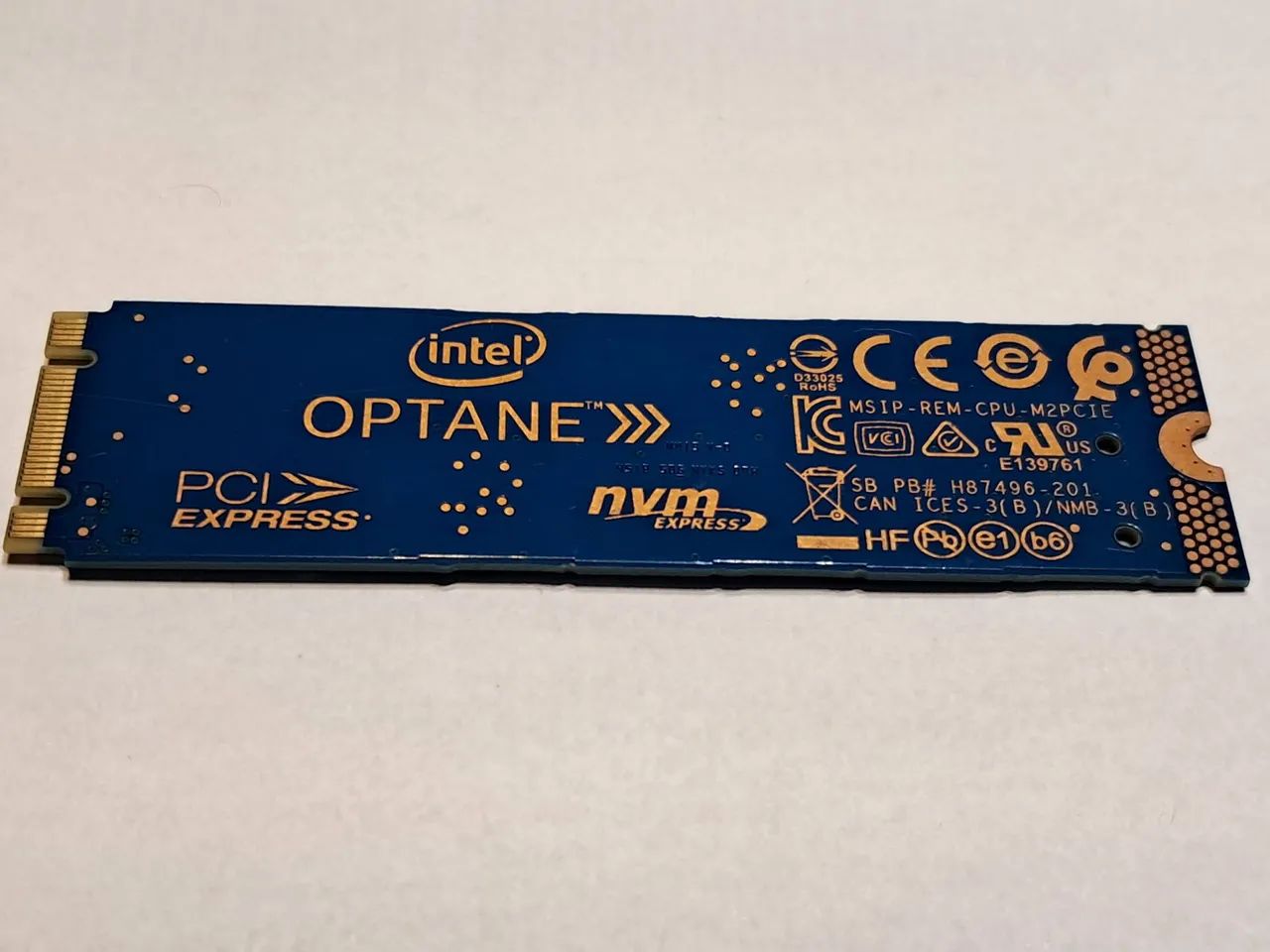 Memória SSD Intel Optane 16 Gigas 
