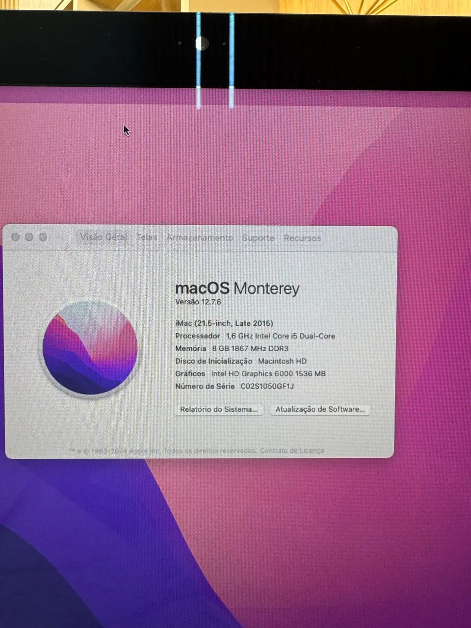 iMac 21.5 Pol 8gb RAM HD 500 gb - Foto 3