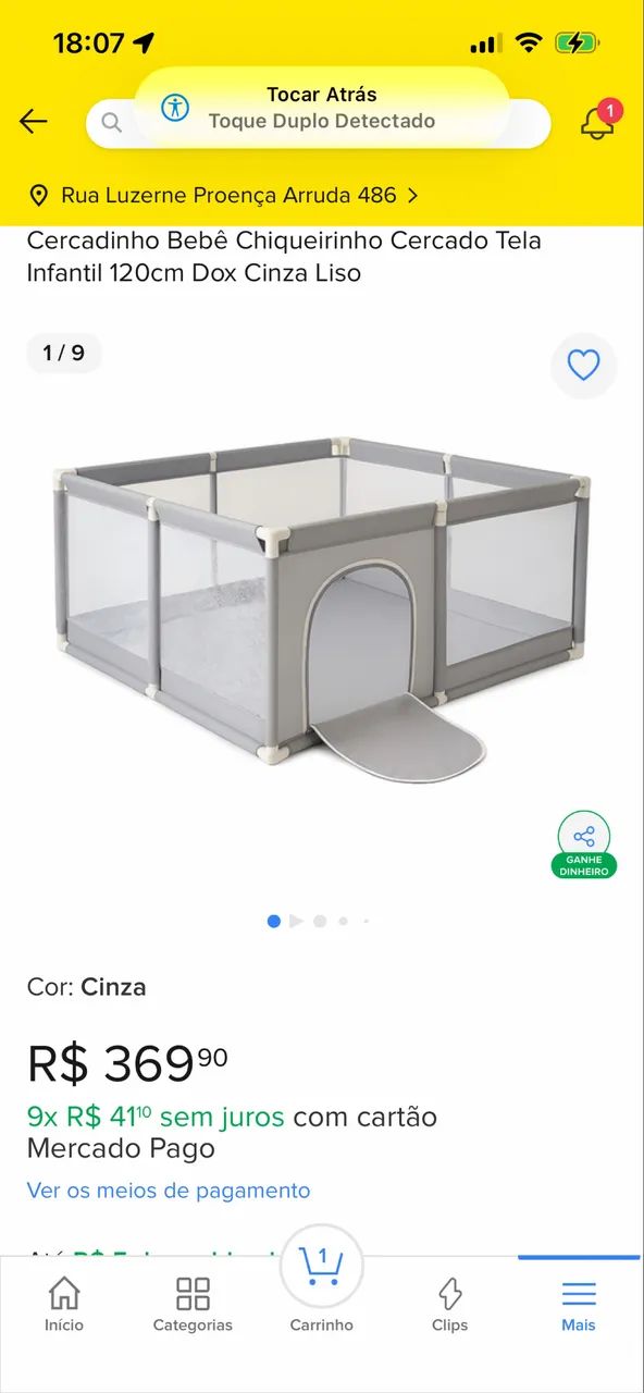 Cercadinho para bebês