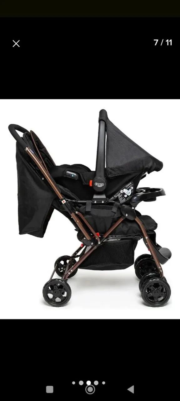 Kit carrinho de bebê e bebê conforto  - Foto 3