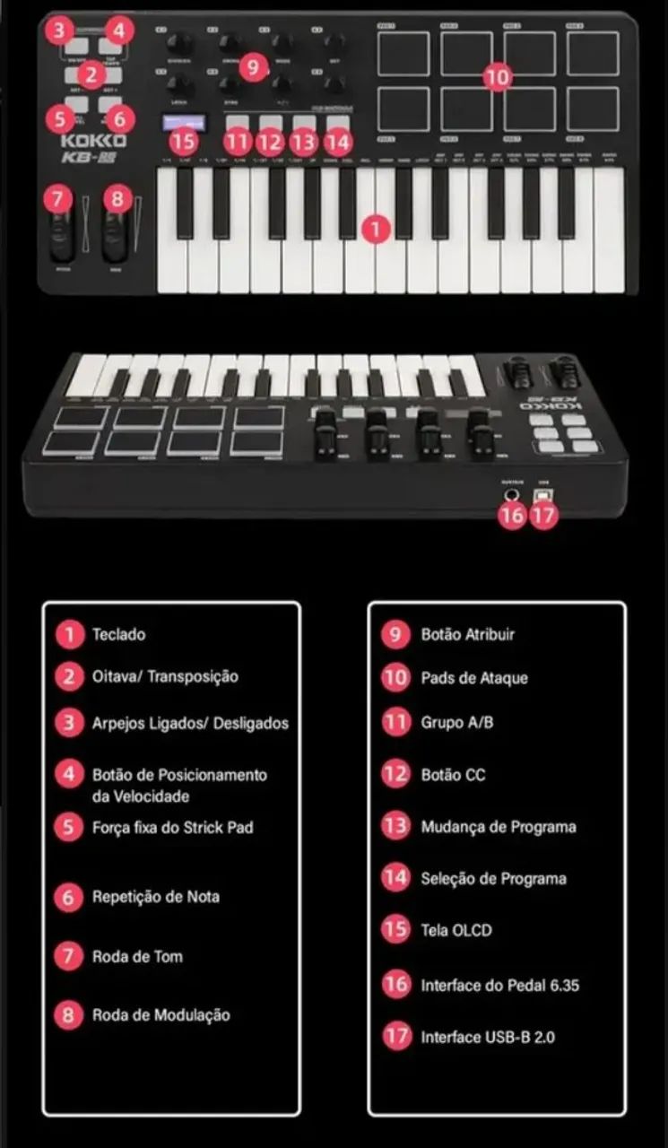 Teclado  controlador midi - Foto 3