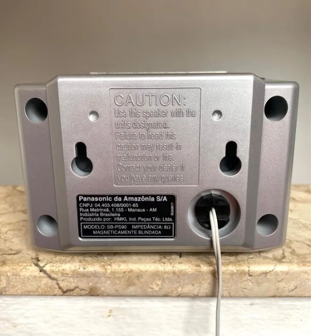 Caixa Som Panasonic Pc Multimídia Surround Home Falante Par - Foto 3