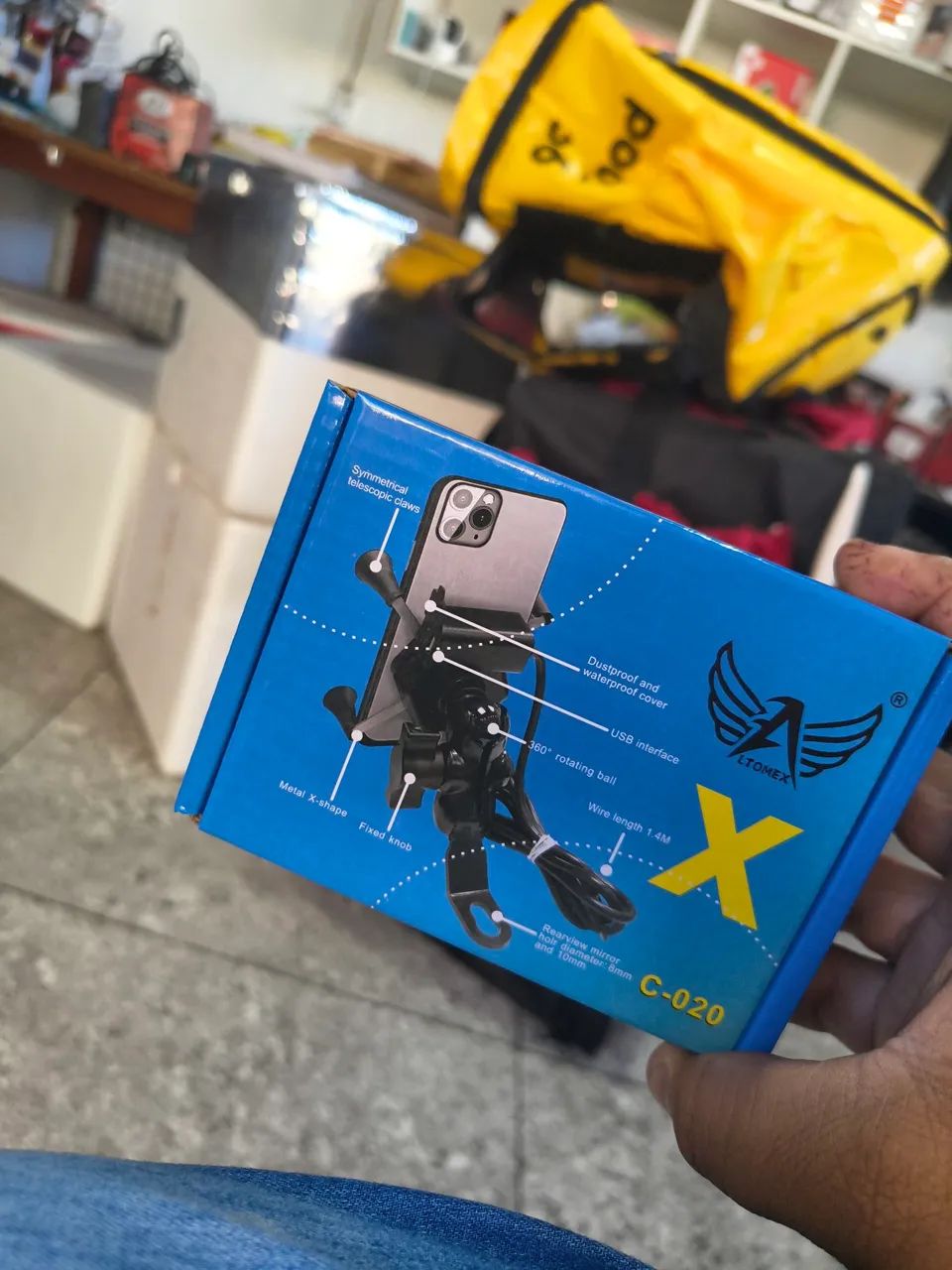 Suporte garra para moto 