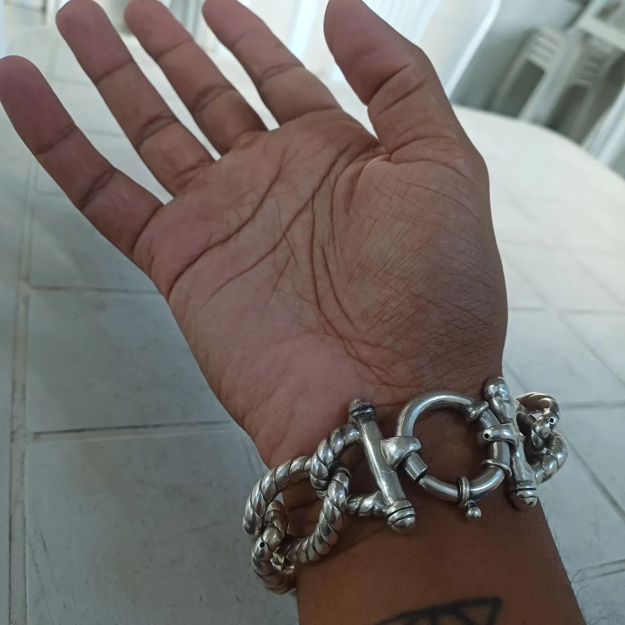 Pulseira de prata 925 eletroformação  - Foto 4