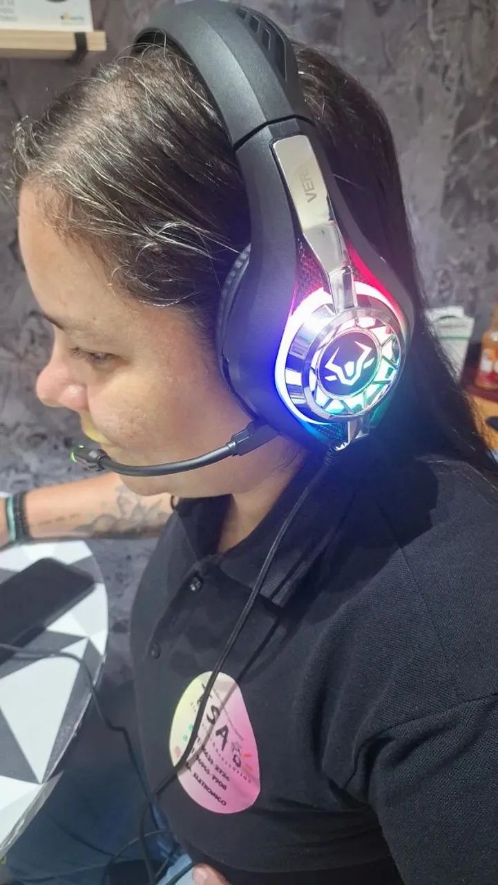 Headset gamer Verde modelo EJ- 903 - Foto 3