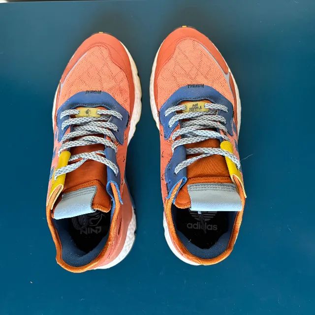adidas nite jogger ninja amber tint. tamanho 44 (us 12