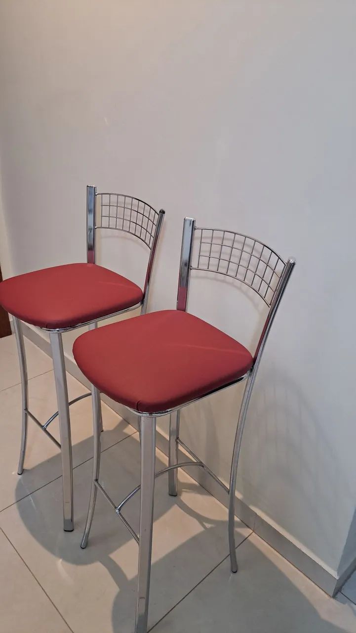Banco alto base de inox - Foto 2