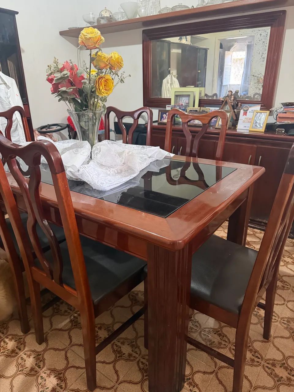 Mesa de jantar madeira maciça 6 lugares  - Foto 3