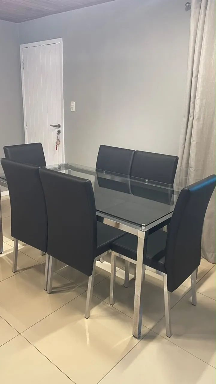 Vendo conjunto de mesa de 6 lugares - Foto 2