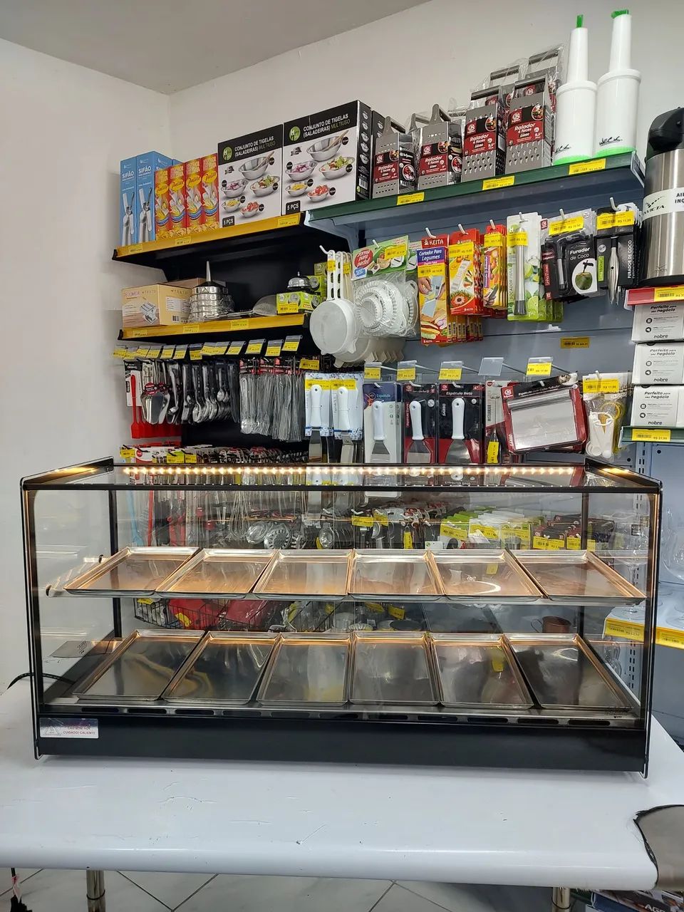 Estufa Titã reta 12 bandejas com led 