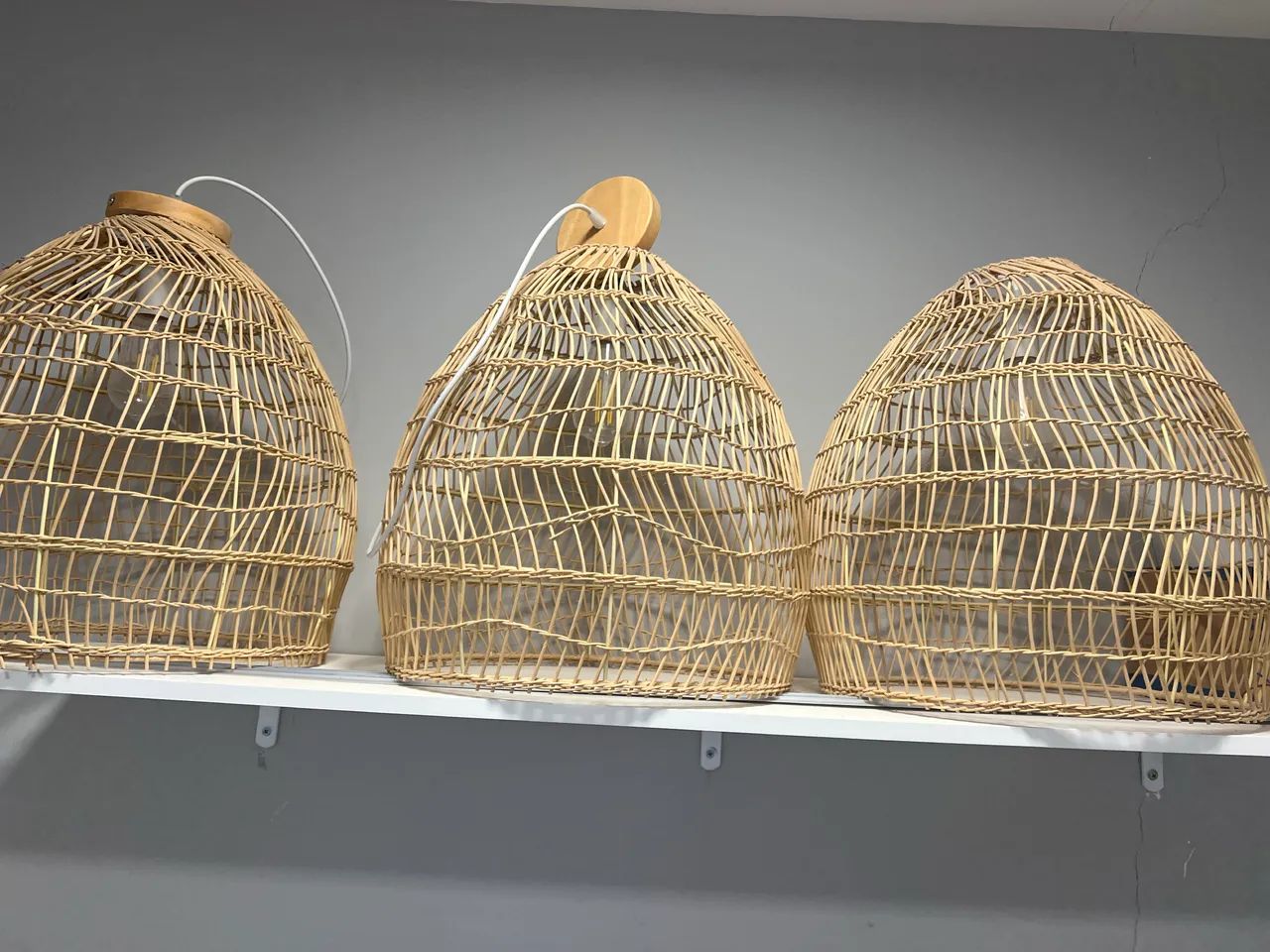 Luminárias / pendentes em fibras ( vendo troco ) - Foto 2