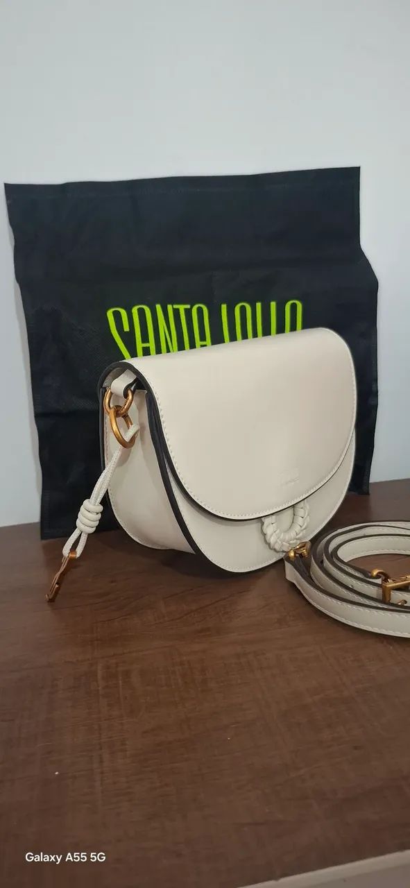 Bolsa  Santa Lolla original cor: Off White  - Foto 2