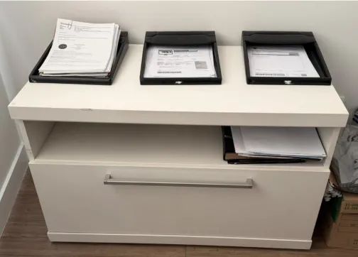 Mesa balcão organizador