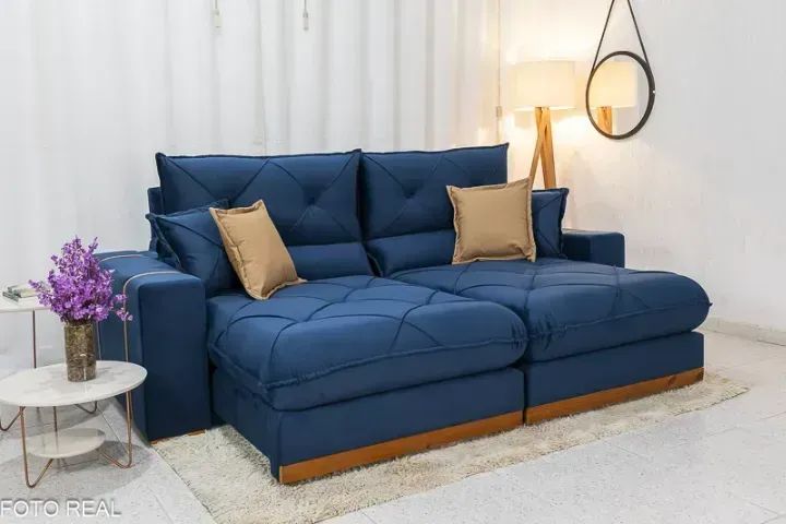 Sofá Retrátil  Reclinável Gran Bello 2.50m   Novo   Pronta Entrega - Foto 2