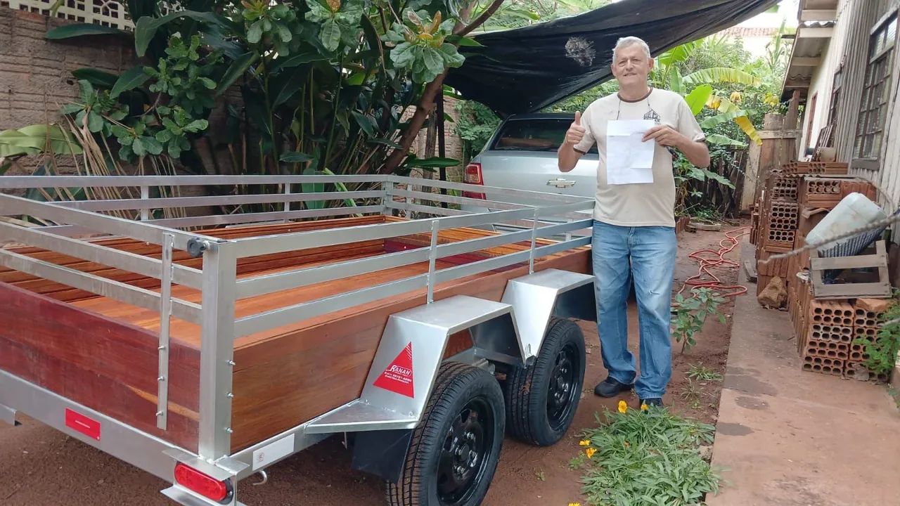 Carretinhas Reboques novas de fábrica  - Foto 5