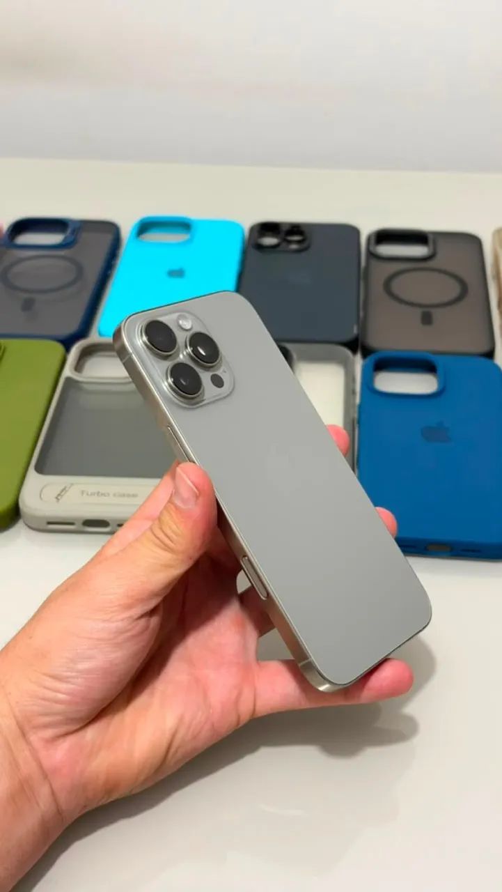 Vende-se Celular IPhone 16 pro Max 256gb Semi Novo  - Foto 4