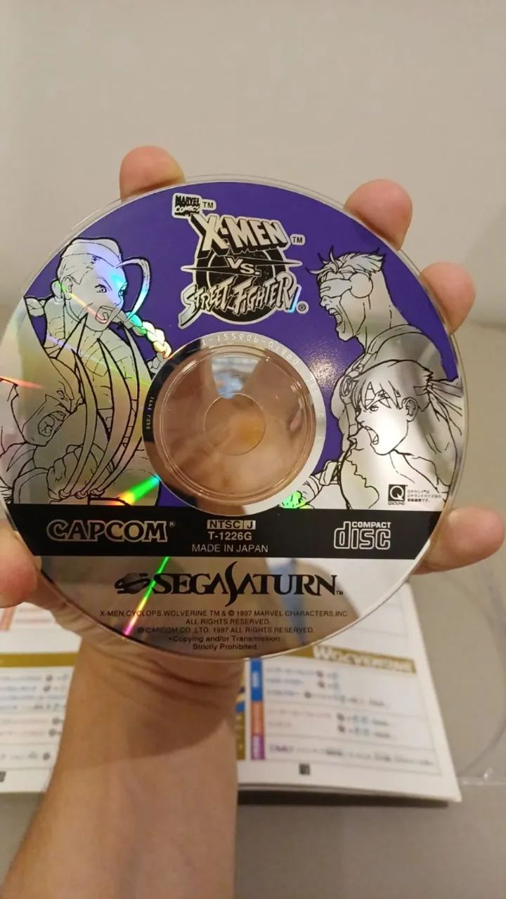 X-men Vs. Street Fighter - ORIGINAL - Sega Saturn - Japonês