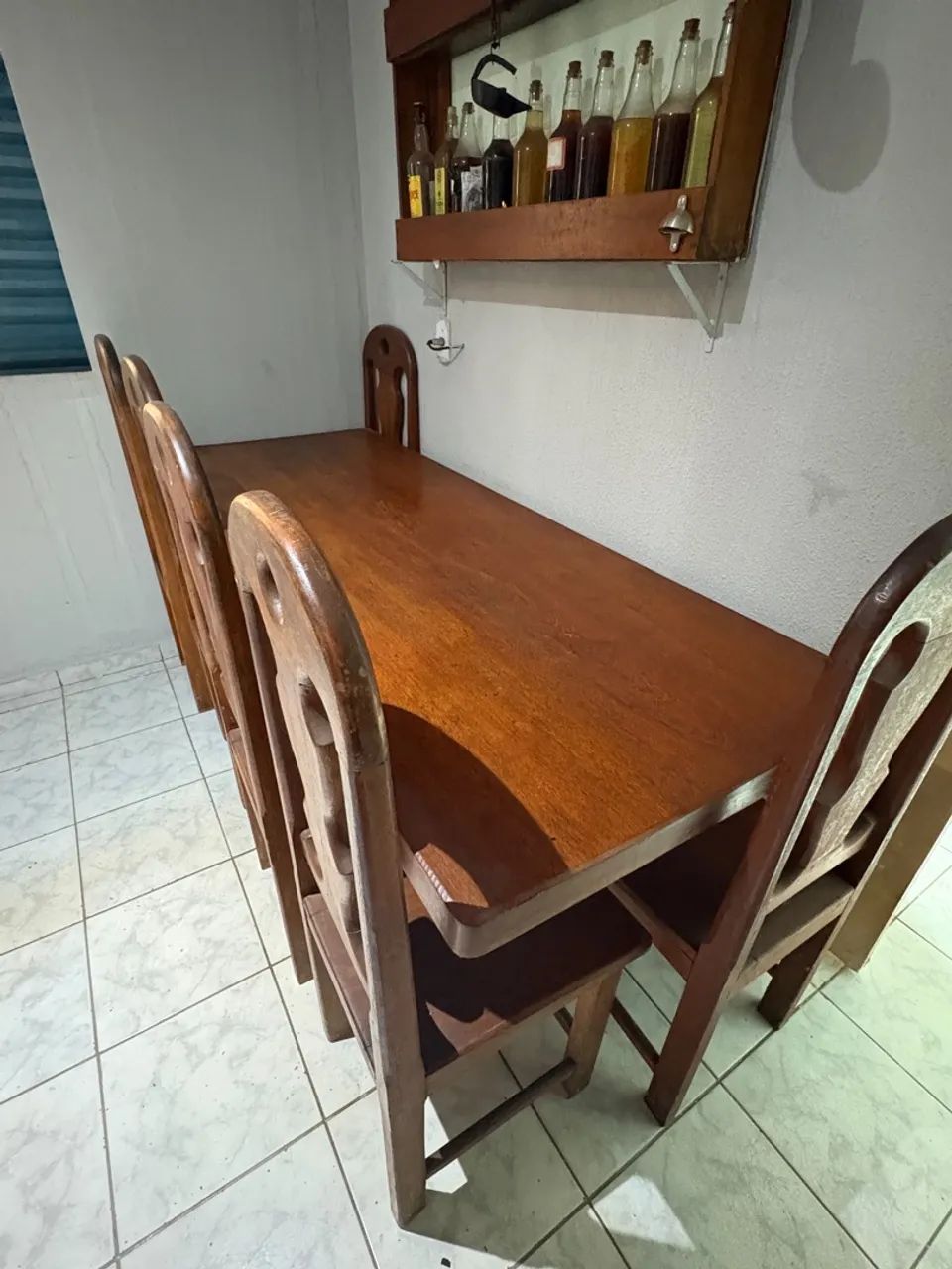 Mesa de Madeira + 6 Cadeiras - Foto 3
