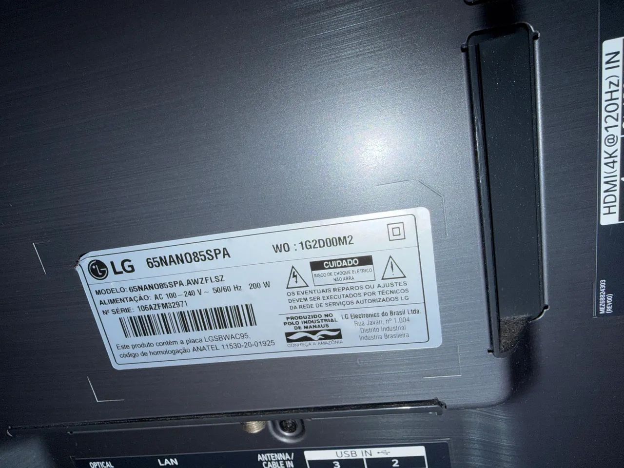 TV LG NanoCell 65 polegadas - Smart - NÃO LIGA - Completa para Peças ...
